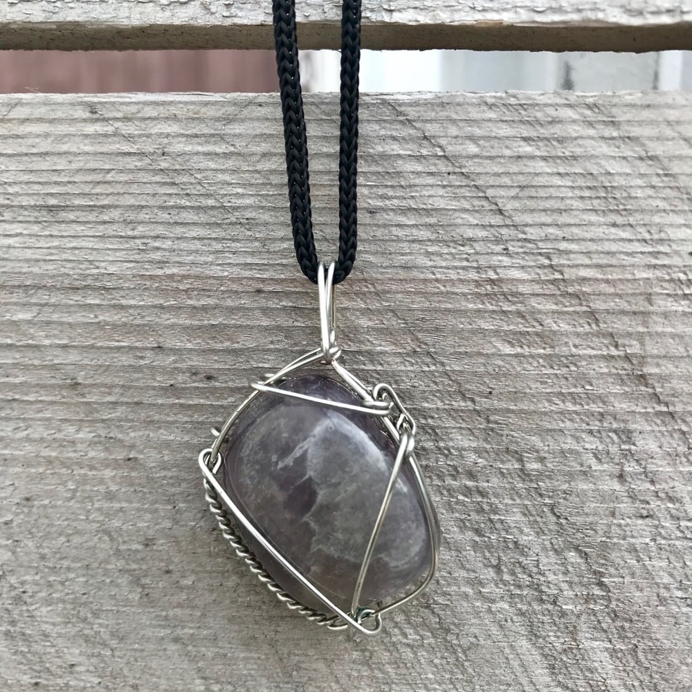 Reversible Amethyst Pendant - Picture 2 of 2